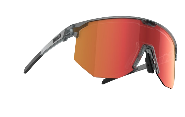 Sunglasses BLIZ Hero Transparent Dark Grey Frame/Brown with Red Multi Lenses