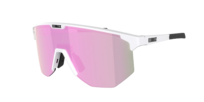 Sunglasses BLIZ Hero White Matt Frame/Brown with Pink Lenses