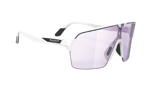 Sunglasses Rudy Project SPINSHIELD AIR WHITE MATTE - Impactx™ Photochromic 2 Laser Purple