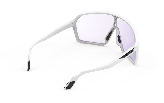 Sunglasses Rudy Project SPINSHIELD WHITE MATTE - Impactx™ Photochromic 2 Laser Purple