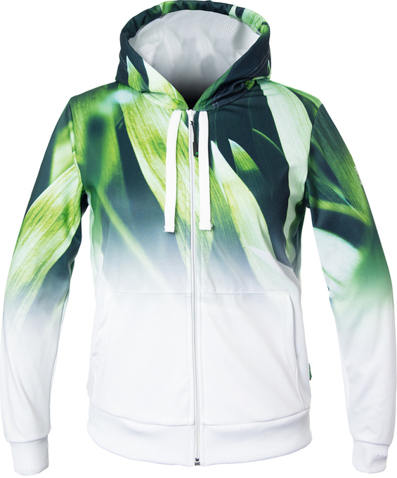 Sweatshirt ENERGIAPURA Sweatshirt Full Zip With Hood Kalmar Life Leaves/White Lady - 2022/23