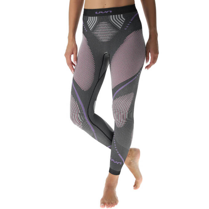 Thermal underwear UYN Woman Evolutyon UW Pants Long Melange Anthracite Melange/Raspberry/Purple - 2023/24