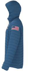 Down jacket Kappa 6CENTO 660C US Blue Deep Water - 2024/25