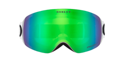 Goggles Oakley Flight Deck M Prizm Snow Jade Iridium Lenses / Matte White - 2024/25