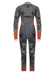 Racesuit Ziener RCE Racesuit Black Foggy Print Orange Pop - 2024/25