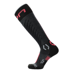 Ski socks UYN Woman Ski One Merino Anthracite/Pink - 2024/25