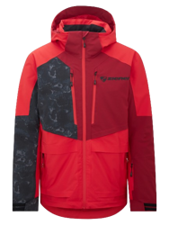 Skiing jacket Ziener Trivor Junior Padded Red Black Foggy - 2024/25