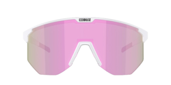 Sunglasses BLIZ Hero White Matt Frame/Brown with Pink Lenses