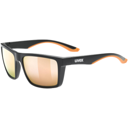 Sunglasses Uvex Lgl 50 CV Black Mat/Mirror Champagner - 2023