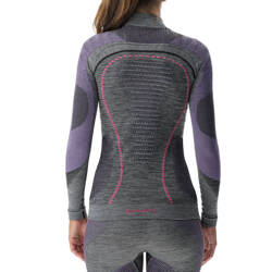 Thermal underwear UYN Woman Ambityon UW Shirt LG SL Melange Turtle Neck Black Purple/Raspberry - 2024/25