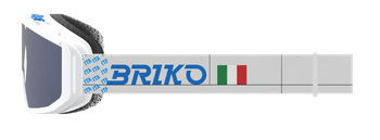 Brille Briko Vulcano Mask Italia White/Science Blue - 2024/25