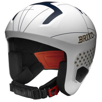 Helm Briko Vulcano 2.0 France Shiny White Tangaroa Blue - 2024/25