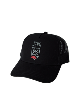 Kappe Van Deer Trucker Cap Black - 2024/25