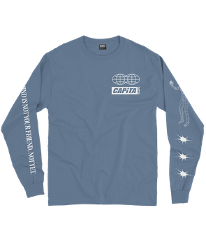 Langarmshirt Capita Friend Long Sleeve Tee Slate Blue - 2024/25