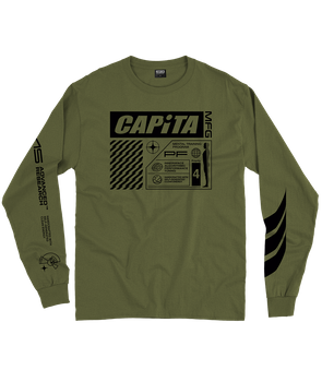 Langarmshirt Capita Mental Long Sleeve Tee Olive Drab - 2024/25