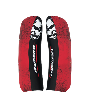 Schienbeinschutz Energiapura Shingurads Racing Senior Black/White Skull/Red - 2024/25