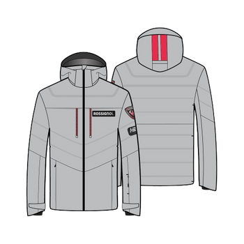 Skijacke Rossignol Hero Blackside Puffy JKT Soft Gray - 2024/25