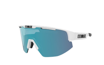 Sonnenbrille BLIZ Matrix Nano Photochromic Matt White/Brown Blue