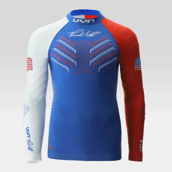 Thermounterwäsche UYN Natyon 3.0 USA Bode Miller UW Shirt LG SL Turtle Neck - 2024/25