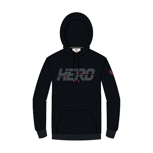 Bluse Rossignol Hero Hoodie Black - 2023/24