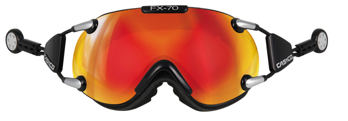 Brille Casco FX70 Carbonic Black Orange Mirror - 2024/25