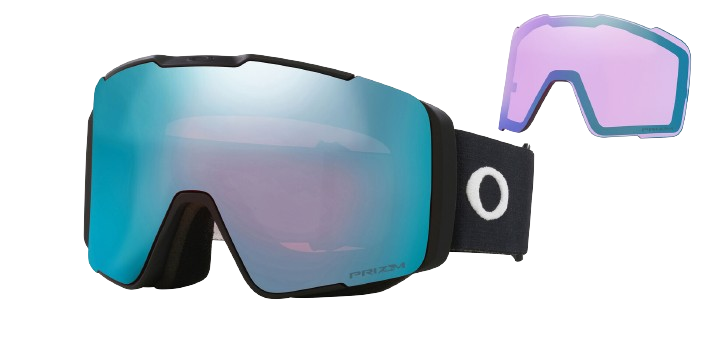 Brille Oakley Line Miner Pro L Matte Black Prizm Sapphire + ersatzlinse Prizm Iced - 2024/25