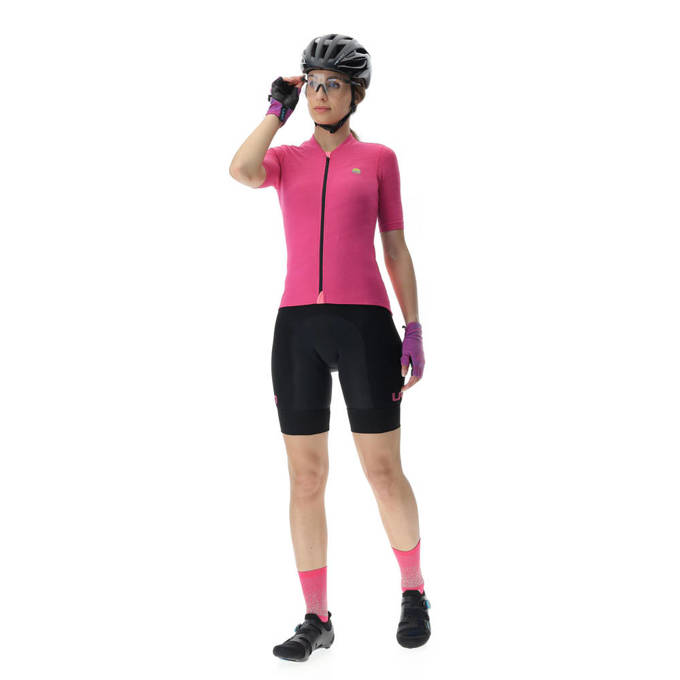 Fahrradtrikot UYN Lady Biking Lightspeed Fuxia/Black -2023