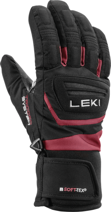 Handschuhe LEKI Griffin 3D Junior Black/Rose - 2024/25