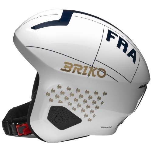 Helm Briko Vulcano 2.0 France Shiny White Tangaroa Blue - 2024/25