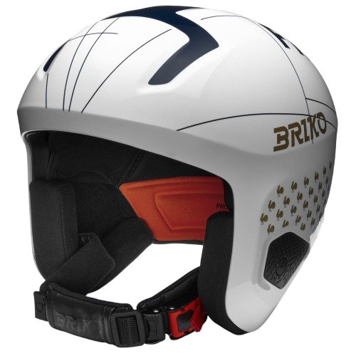 Helm Briko Vulcano 2.0 France Shiny White Tangaroa Blue - 2024/25