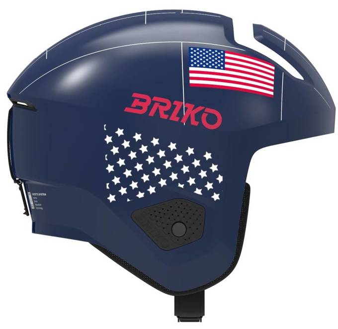 Helm Briko Vulcano 2.0 USA Shiny/Blue White - 2023/24