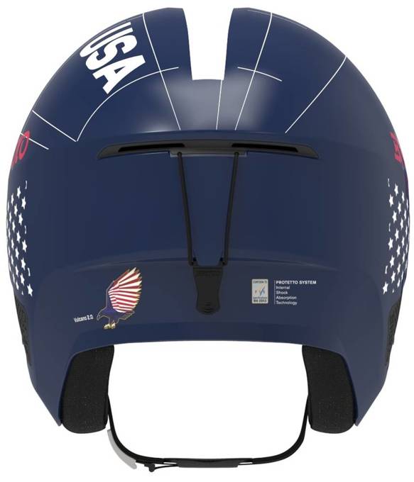 Helm Briko Vulcano 2.0 USA Shiny/Blue White - 2023/24