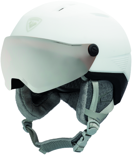 Helm Rossignol Fit Visor Impacts W White - 2023/24