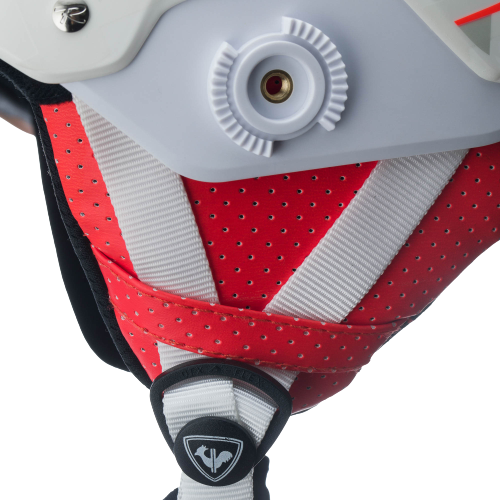 Helm Rossignol Hero Slalom Impacts White + Chinguard - 2024/25