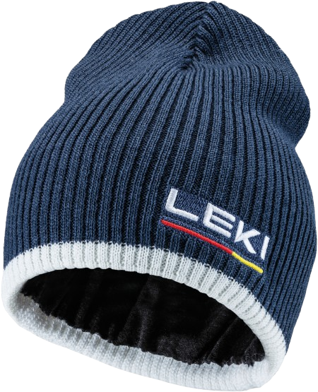 LEKI Wool Beanie Blue/White - 2024/25