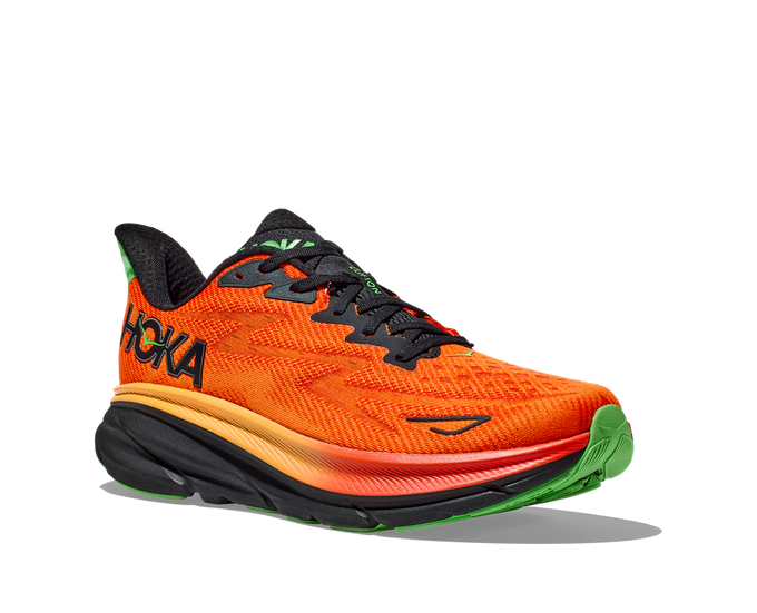 Man Schuhe Hoka Clifton 9 Flame/Vibrant Orange