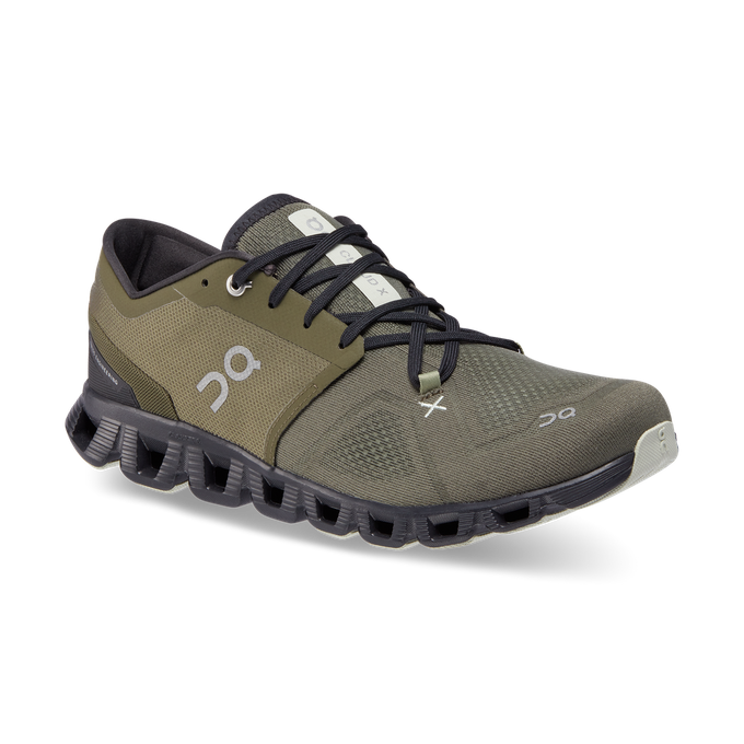 Man Schuhe On Running Cloud X 3 Olive/Reseda