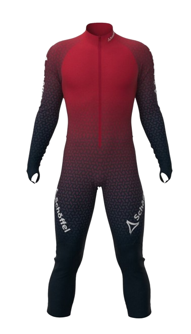 Rennanzug Schoffel Team Racesuit Unisex Chinese Red - 2024/25