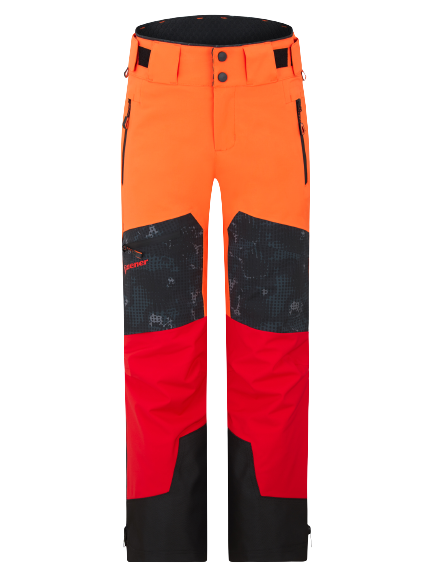 Ski Hosen Ziener Tewes Full-Zip Junior Teamwear Red Orange Pop - 2024/25