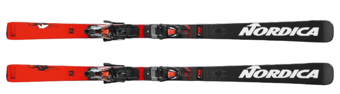 Ski Nordica Dobermann GSJ Plate + Master Race 10 TCX Black Flo Red - 2023/24