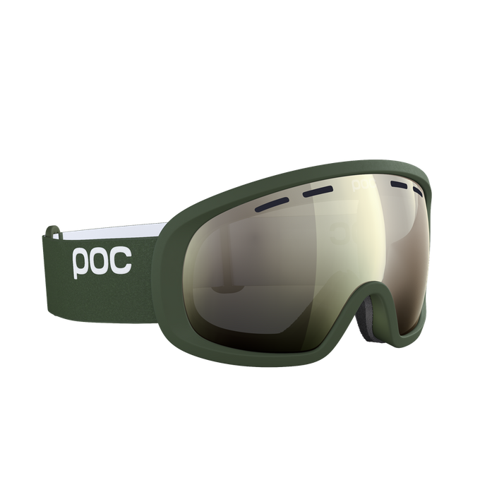 Skibrille POC Fovea Mid Epidote Green/Partly Sunny Ivory - 2023/24