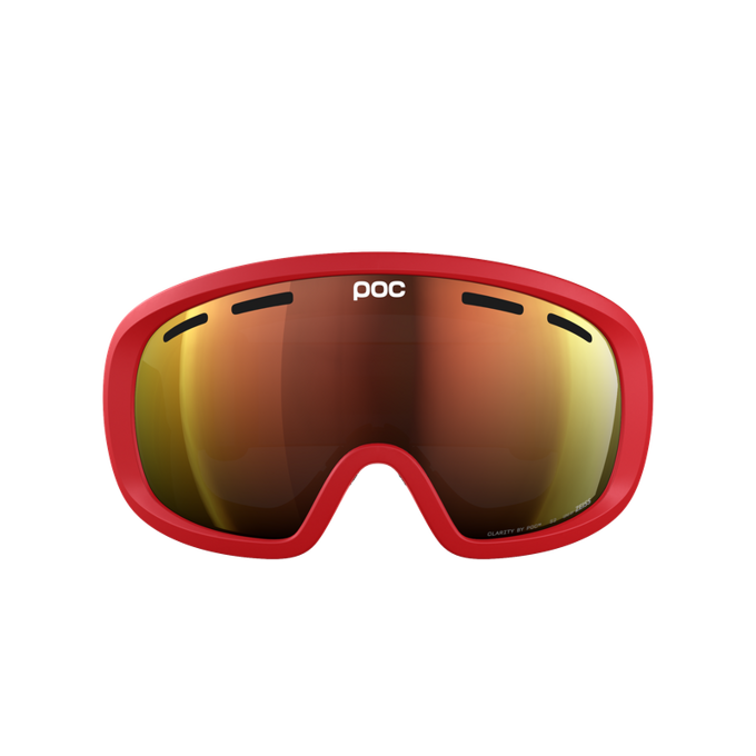 Skibrille POC Fovea Mid Prismane Red/Partly Sunny Orange - 2024/25