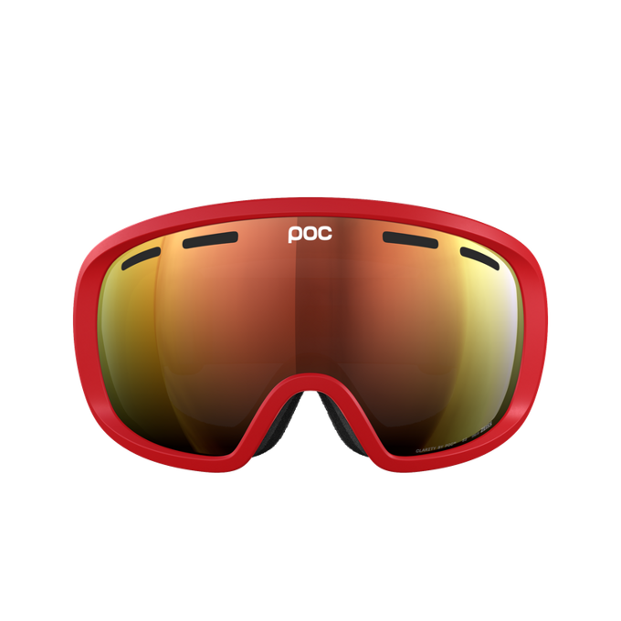 Skibrille POC Fovea Prismane Red/Partly Sunny Orange - 2024/25