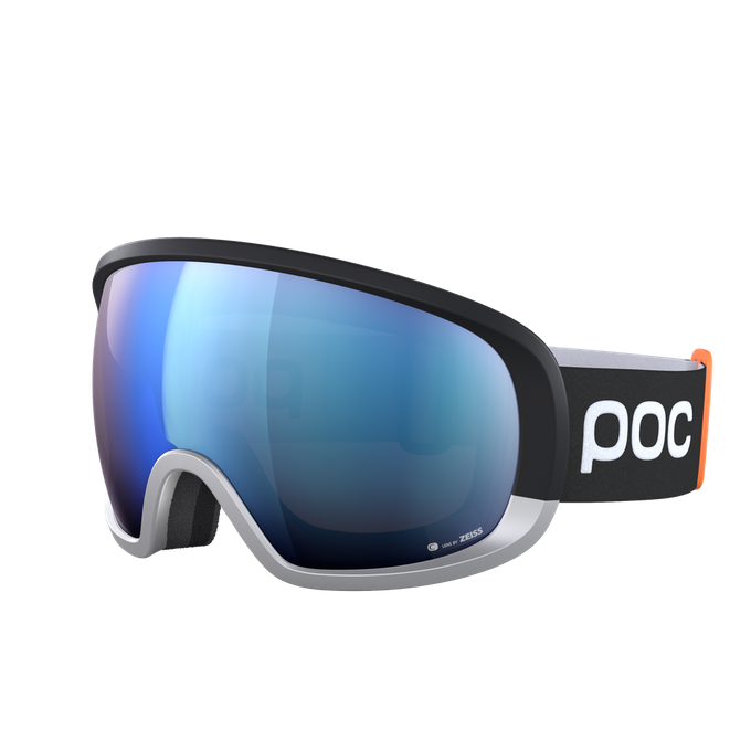 Skibrille POC Fovea Race Uranium Black/Argentite Silver/Partly Sunny Blue - 2023/24