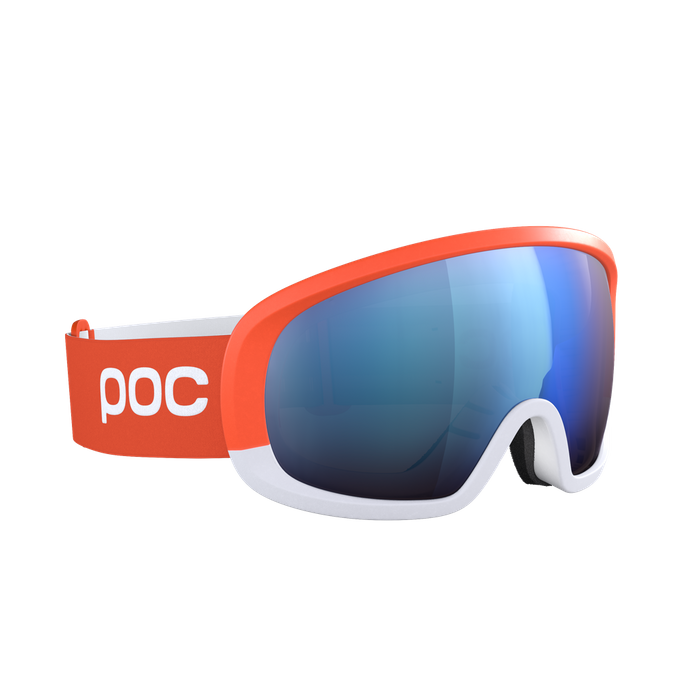 Skibrille POC Fovea Race Zink Orange/Hydrogen White/Partly Sunny Blue - 2023/24