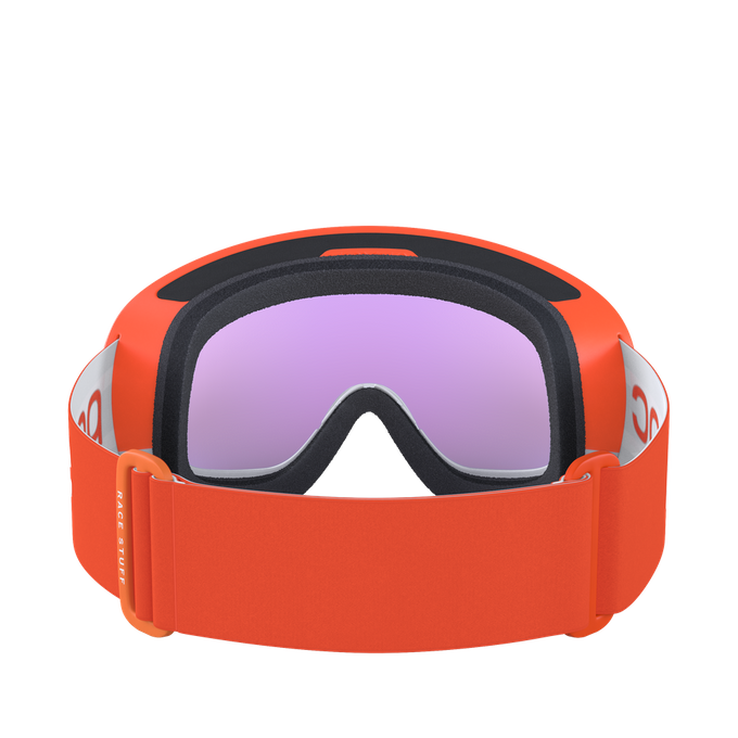 Skibrille POC Fovea Race Zink Orange/Hydrogen White/Partly Sunny Blue - 2023/24