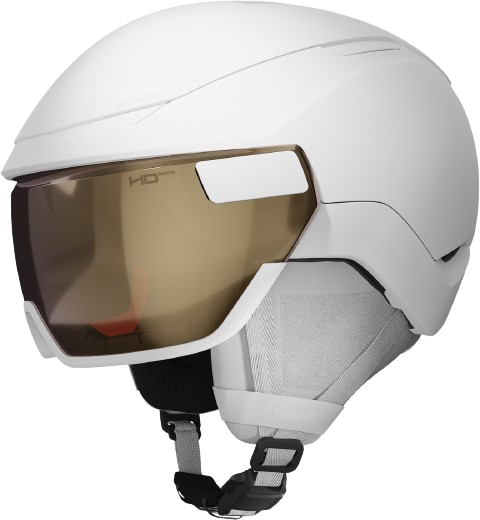 Skihelm Atomic Revent GT AMID Visor HD Photo White Heather - 2024/25