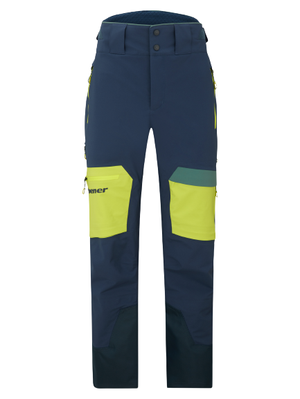 Skihose Ziener Tewes Full-Zip Man Dark Navy Lime - 2024/25