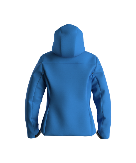 Skijacke ENERGIAPURA Jacket With Hood Flond Lady Unicolor Turquoise - 2023/24