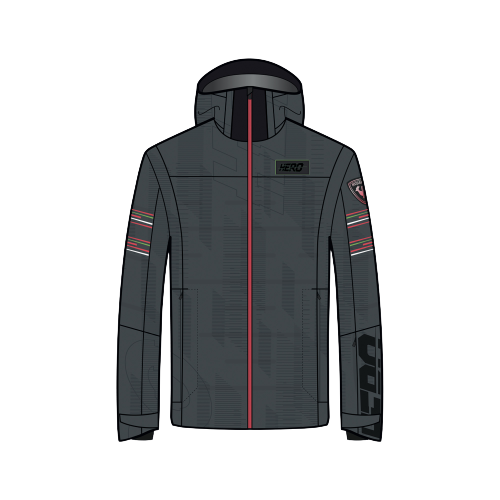 Skijacke Rossignol Hero Depart JKT Onyx Grey - 2023/24